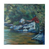 Een regenboog opsluiten tegeltje (Voorkant)