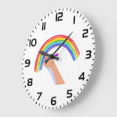 Een regenboog tekenen grote klok (Hoek)