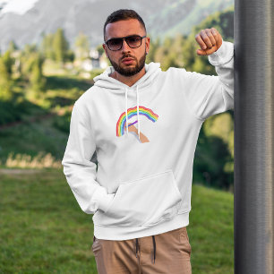 Een regenboog tekenen hoodie