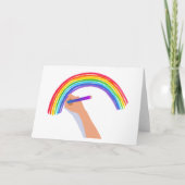 Een regenboog tekenen kaart (Voorkant)
