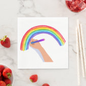 Een regenboog tekenen servet (Insitu)