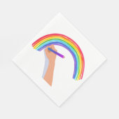 Een regenboog tekenen servet (Hoek)
