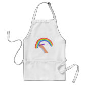 Een regenboog tekenen standaard schort (Voorkant)