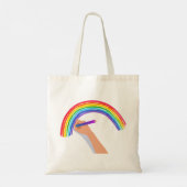 Een regenboog tekenen tote bag (Achterkant)