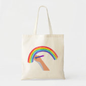 Een regenboog tekenen tote bag (Voorkant)