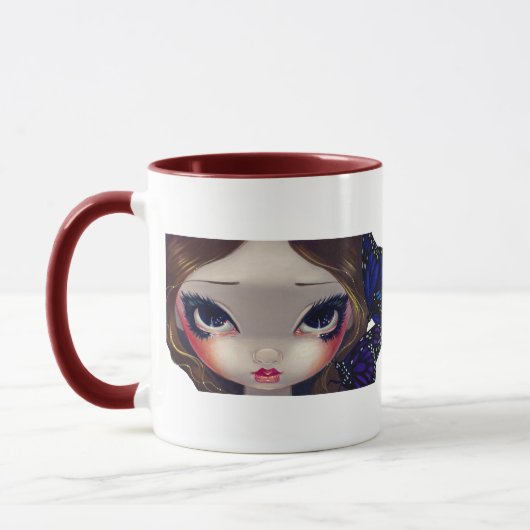 Een regenboog van buiken mok (Links)