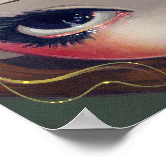 Een regenboog van Butterflies fee Art Print (Hoek)