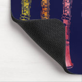 Een regenboog van Clarinets Muismat (Hoek)