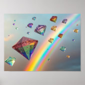 Een regenboog van diamanten: zwevende juwelen in d poster (Voorkant)