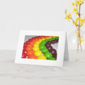 Een regenboog van fruitig Wenskaart Kaart (Gele Bloem)