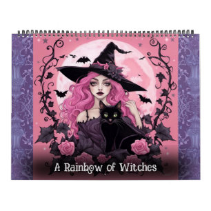 Een regenboog van heksen door Ivy en Bat Art Calen Kalender
