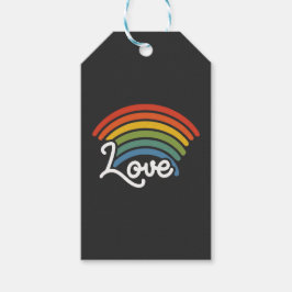 Een regenboog van liefde cadeaulabel