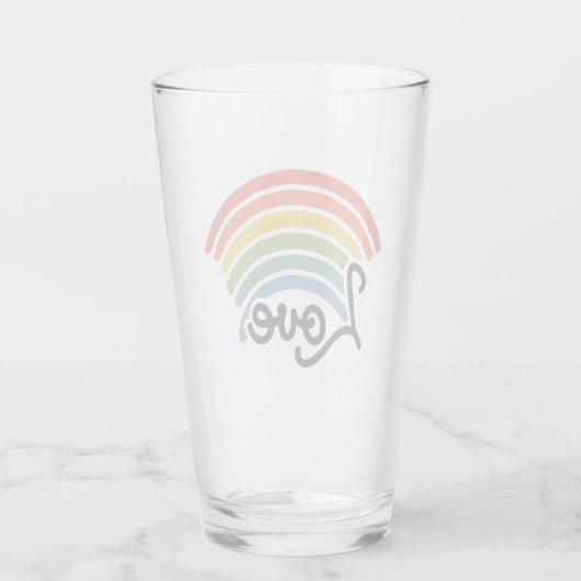 Een regenboog van liefde glas (Achterkant)