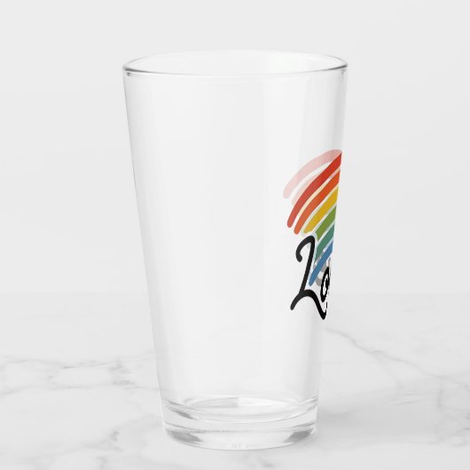 Een regenboog van liefde glas (Rechts)