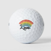 Een regenboog van liefde golfballen (Voorkant)