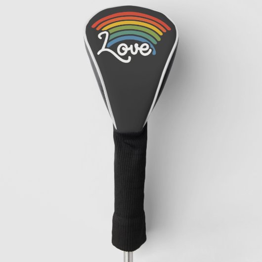Een regenboog van liefde golfheadcover (Voorkant)