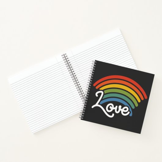 Een regenboog van liefde notitieboek (Binnen)