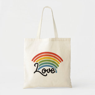 Een regenboog van liefde tote bag