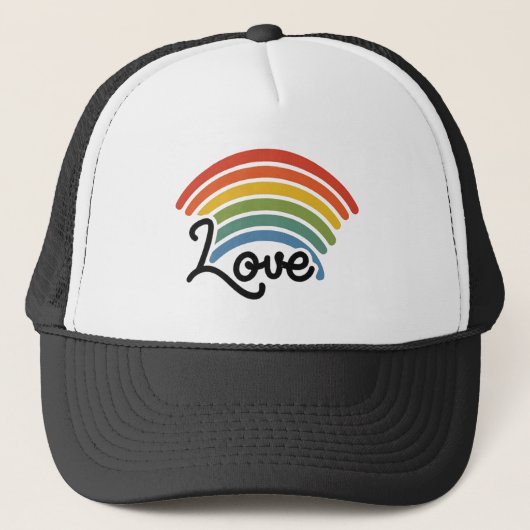 Een regenboog van liefde trucker pet (Voorkant)