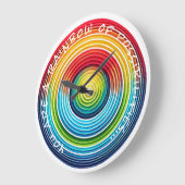 ... Een regenboog van mogelijkheden Muur Klok (Hoek)