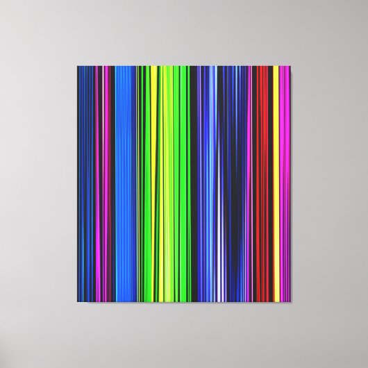 Een regenboog van strepen - LGBTQIA Canvas Afdruk (Voorkant)