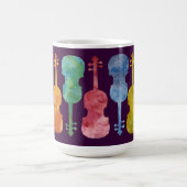 Een regenboog van Violins op Plum Koffiemok (Center)