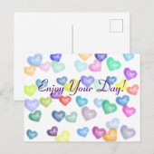 Een regenboog voor je op een briefkaart (Voorkant / Achterkant)