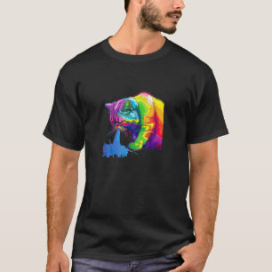 Een regenboogkleurige Pop die een puinhoop maakt T-shirt