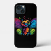 Een regenboogkleurige vlinder Case-Mate iPhone case (Achterkant)