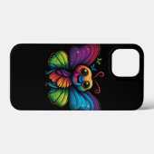 Een regenboogkleurige vlinder Case-Mate iPhone case (Achterkant (horizontaal))