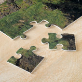 Een regenboogstaking middeleeuwse Dunluce Castle Legpuzzel (Zijkant)