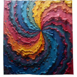 Een regenboogtrots op de wereld douchegordijn