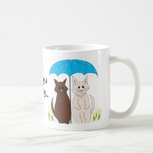 Een regendag delen... koffiemok