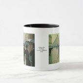 Een regendag in Parijs door Gustave Caillebotte Mok (Midden)