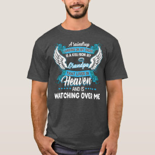 Een regendruppel op mijn wang is een kus uit mijn  t-shirt