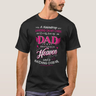 Een regendruppel op mijn wang is een kus uit mijn t-shirt
