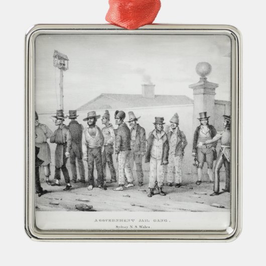 Een regering-Jail Gang Metalen Ornament (Voorkant)