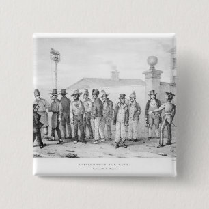 Een regering-Jail Gang Vierkante Button 5,1 Cm