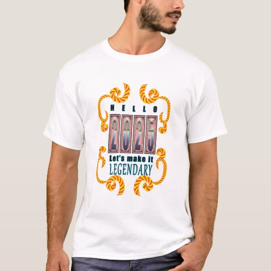 "Een reis door 2025" T-shirt (Voorkant)