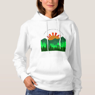 Een reis door de stille hellingen Retro berg Hoodie