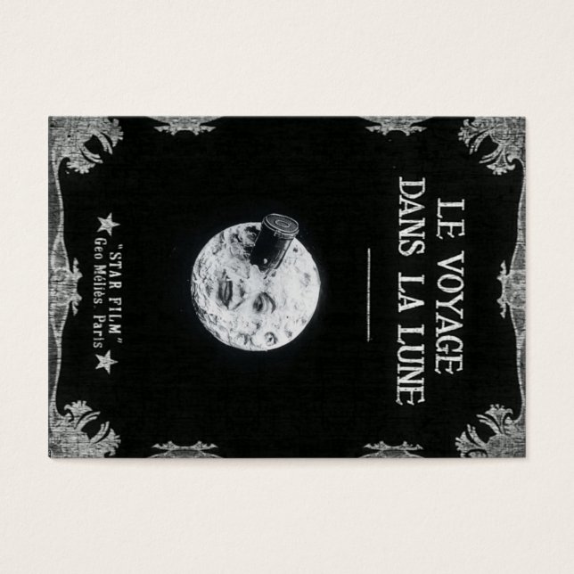 Een reis naar de  film van de Moon Visitekaartjes (Voorkant)