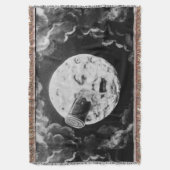 Een reis naar de  Franse film Moon Retro Deken (Voorkant Verticaal)