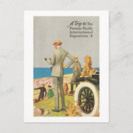 Een reis naar de internationale tentoonstelling va briefkaart (Voorkant)