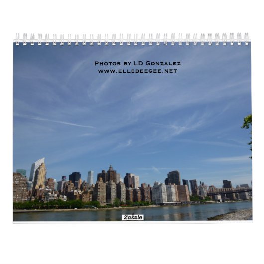 Een reis naar de kalender van New York (Achterkant)