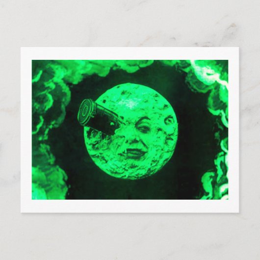 Een reis naar de maan briefkaart (Voorkant)