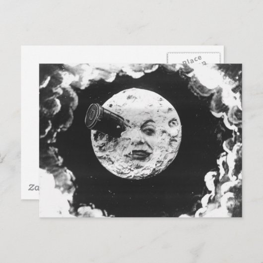 Een reis naar de maan briefkaart (Voorkant / Achterkant)