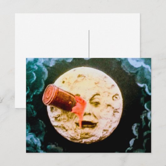 Een reis naar de maan briefkaart (Voorkant / Achterkant)