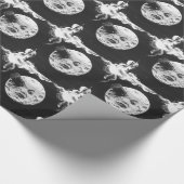 Een reis naar de maan cadeaupapier (Hoek)