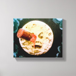 Een reis naar de maan canvas afdruk