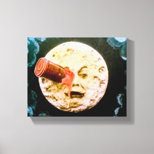 Een reis naar de maan canvas afdruk (Voorkant)